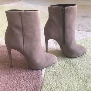 Super soft suede high heel booties